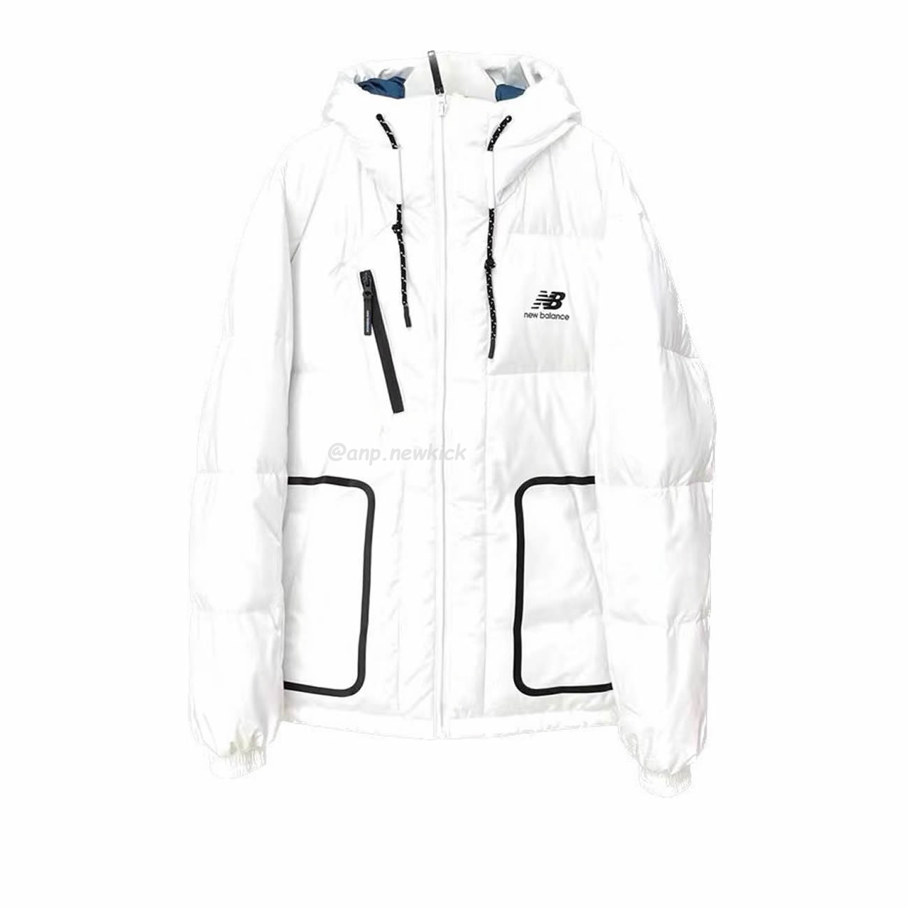 New Balance Nb Thickened Warm Down Jacket White Beige Black (8) - newkick.vip